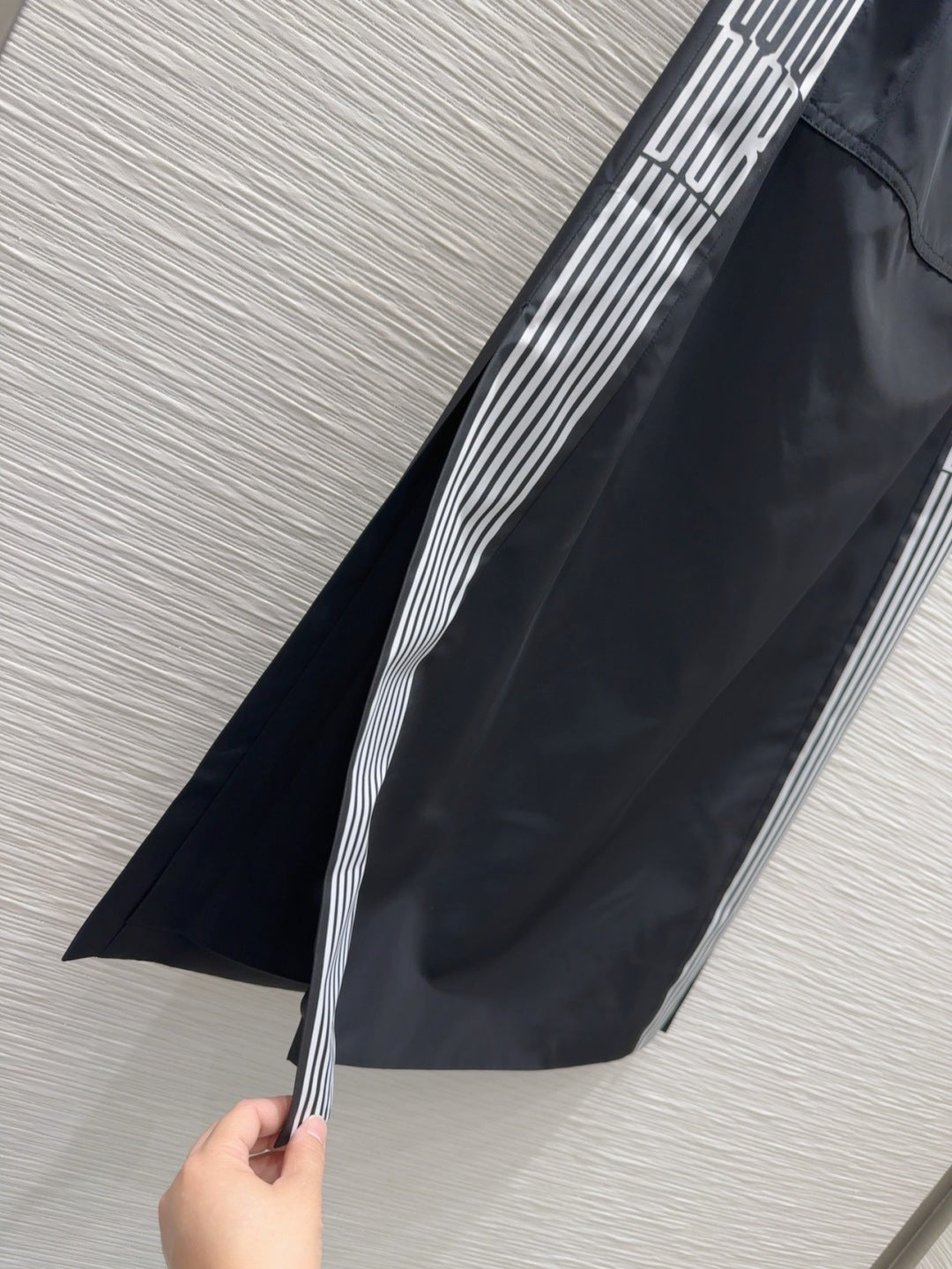 CD 25 Long Skirt Black White Polyester