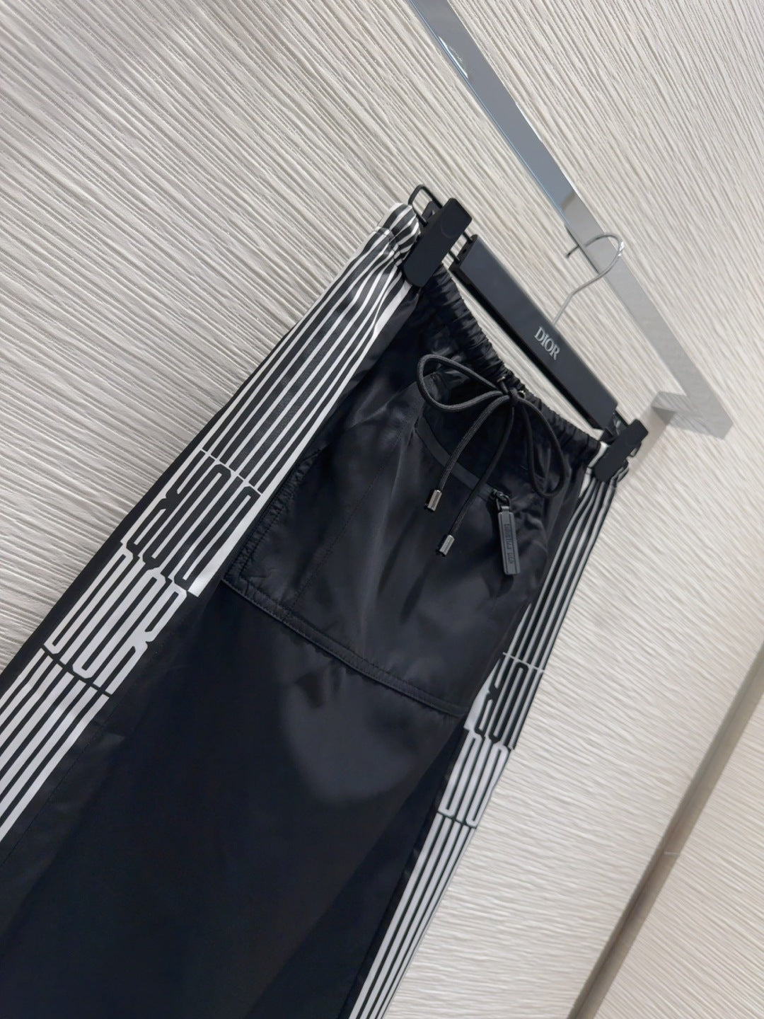 CD 25 Long Skirt Black White Polyester