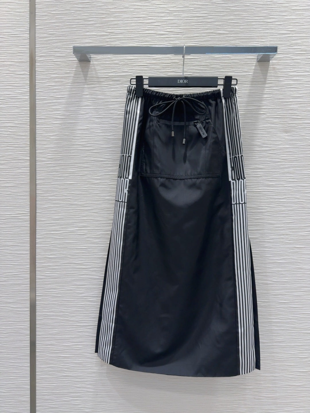 CD 25 Long Skirt Black White Polyester