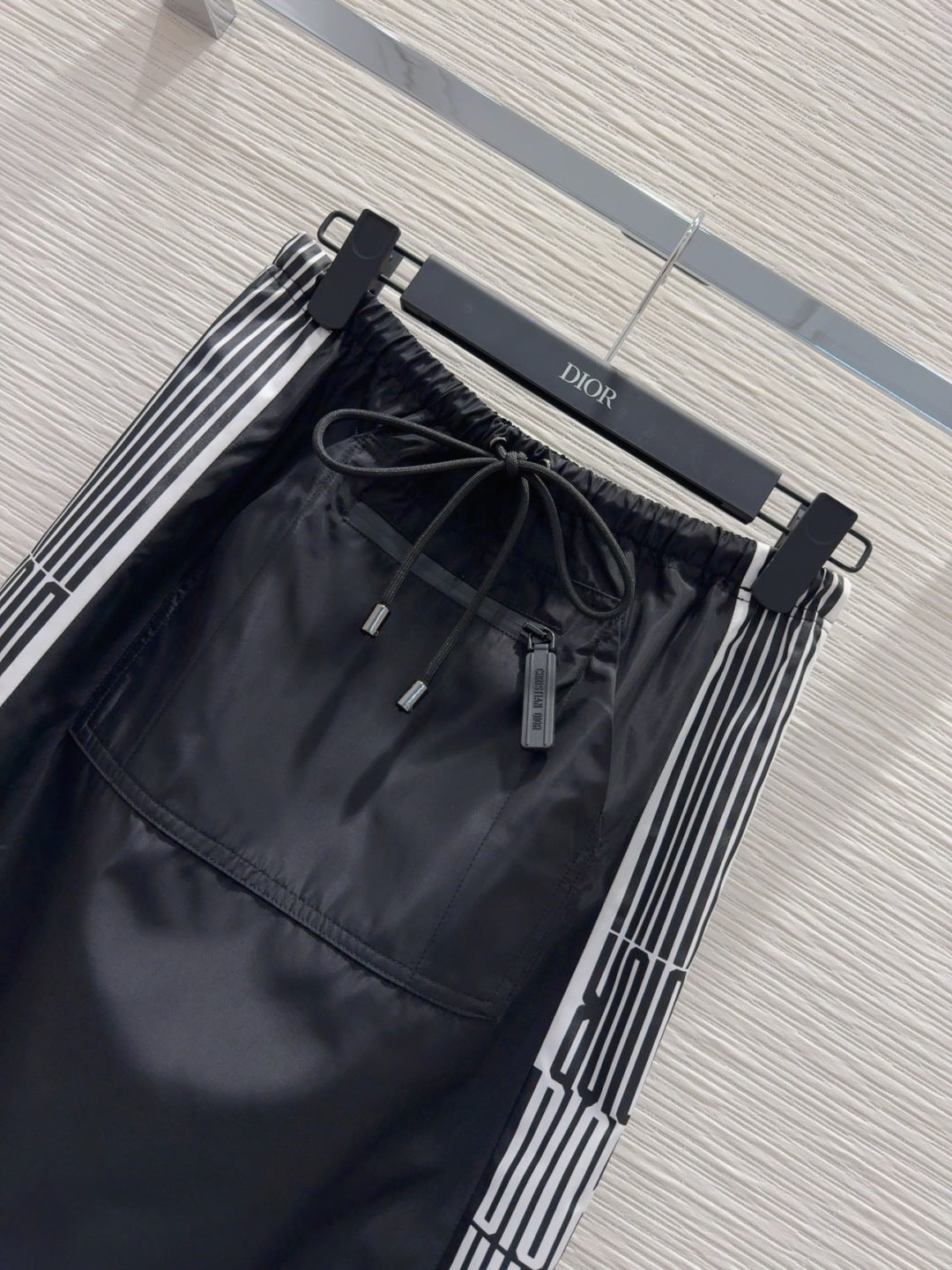 CD 25 Long Skirt Black White Polyester