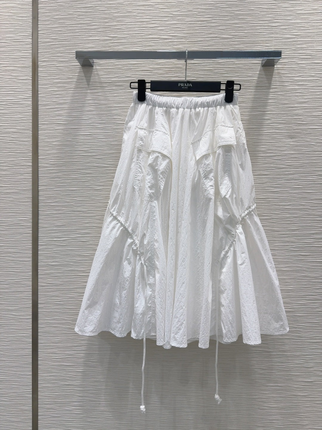 Prada 25 Jacket and Skirt White Polyester