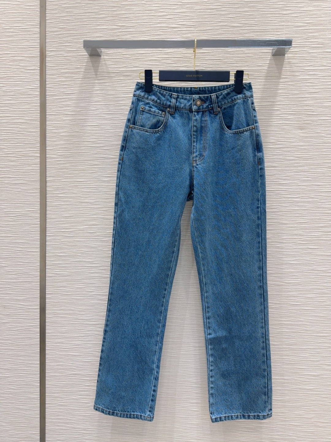LV 25 Skinny Jeans Blue Cotton