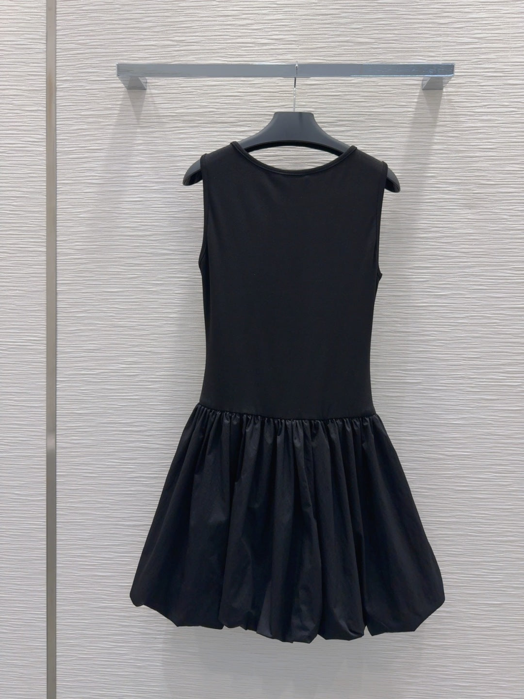 Prada 25 Vest Dress Black Cotton Poliamide