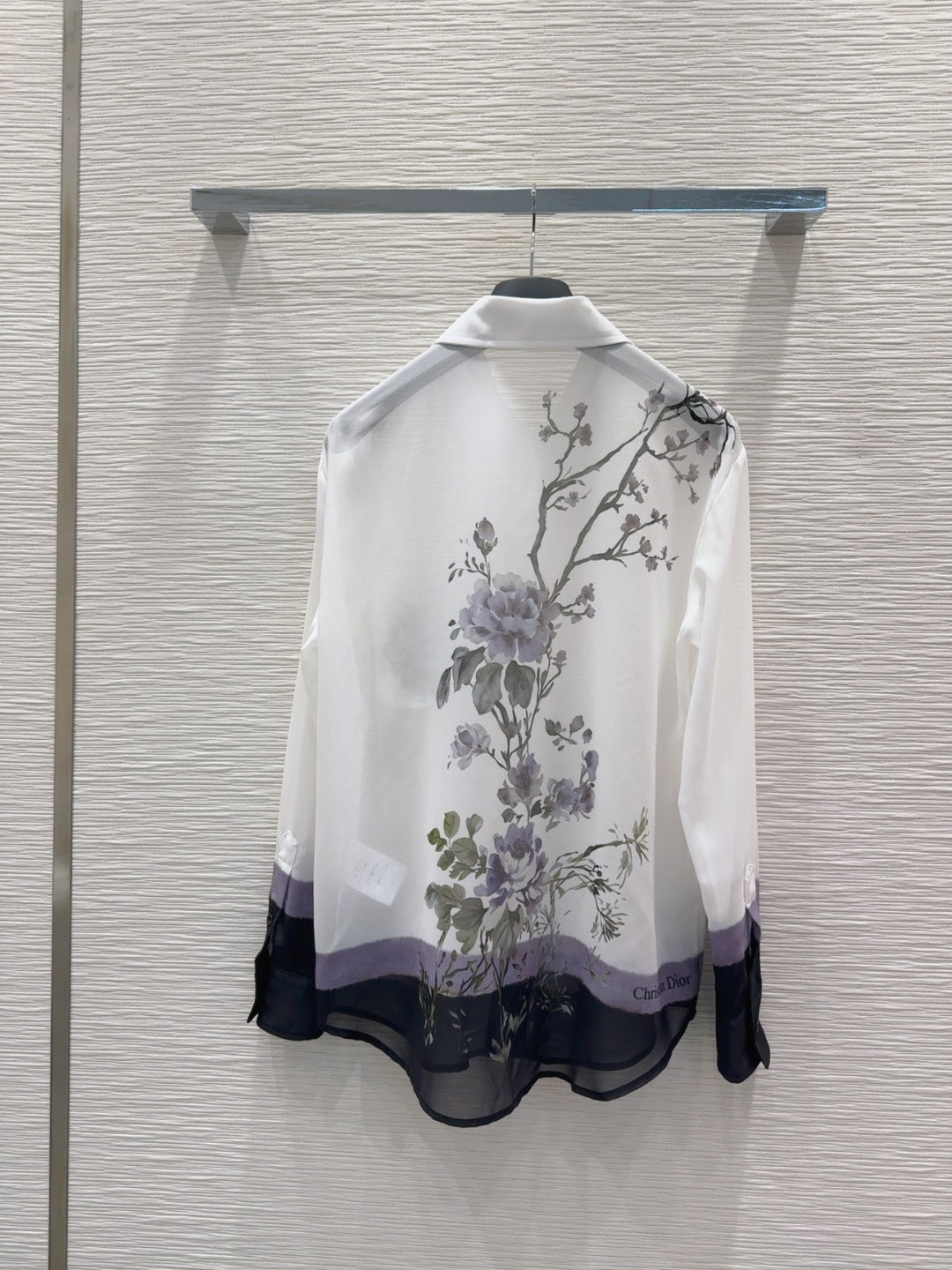 CD 25 Slightly Transparent Shirt White Polyester