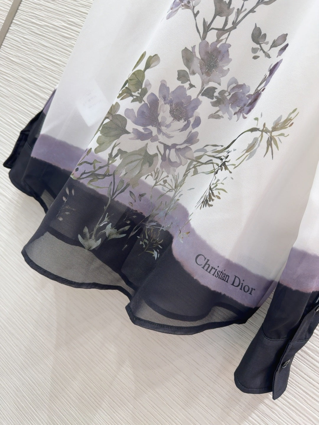 CD 25 Slightly Transparent Shirt White Polyester