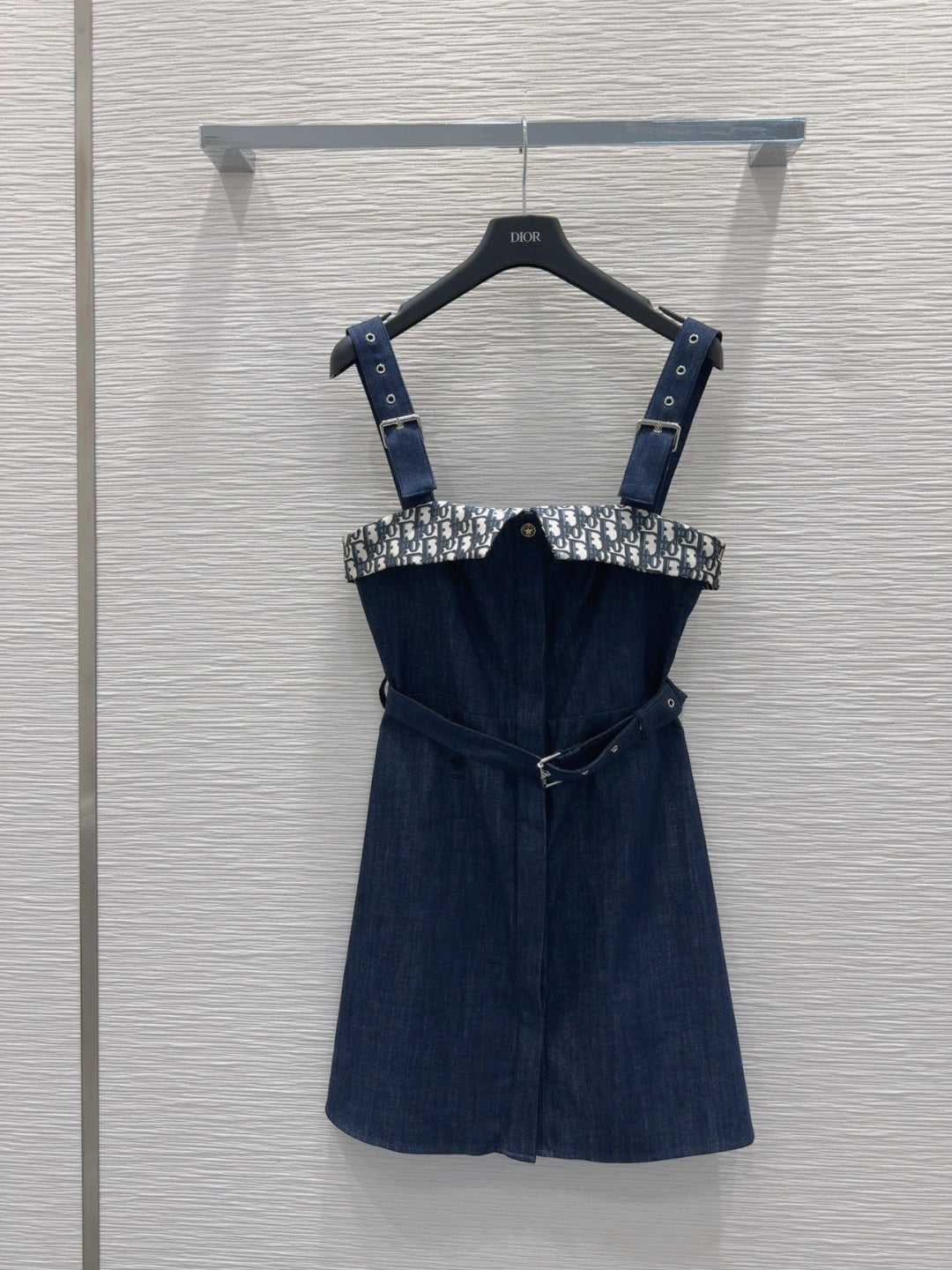 CD 25 Denim Suspender Dress Blue Cotton