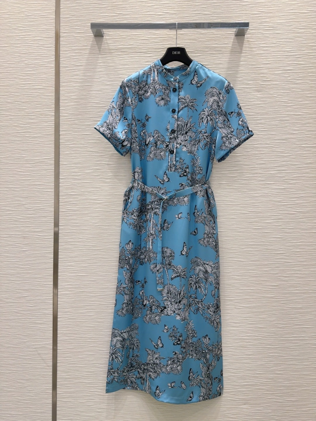 CD 25 Forest Dress Blue mix White Polyester