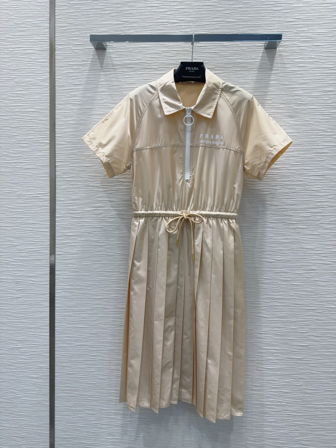 Prada 2025 Shirt Dress Beige Polyester