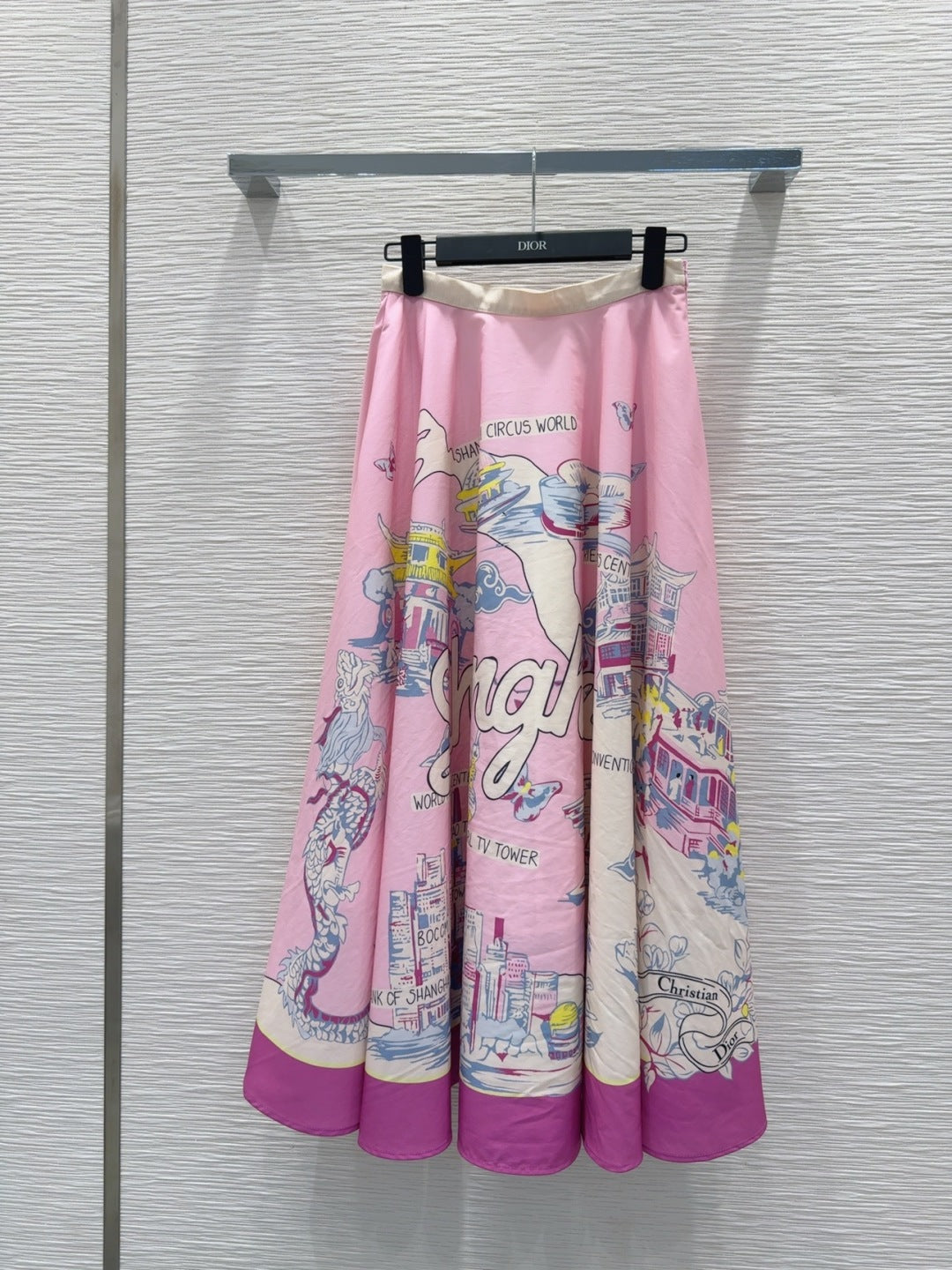 CD 25 Long Skirt Pink mix Colors Polyester