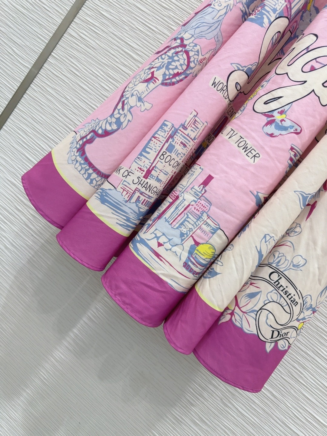 CD 25 Long Skirt Pink mix Colors Polyester