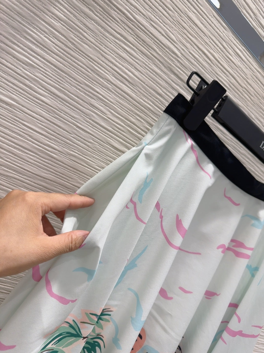 CD 25 Long Skirt Light blue mix Colors Polyester