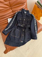 CD 25 Denim Dress Blue Cotton