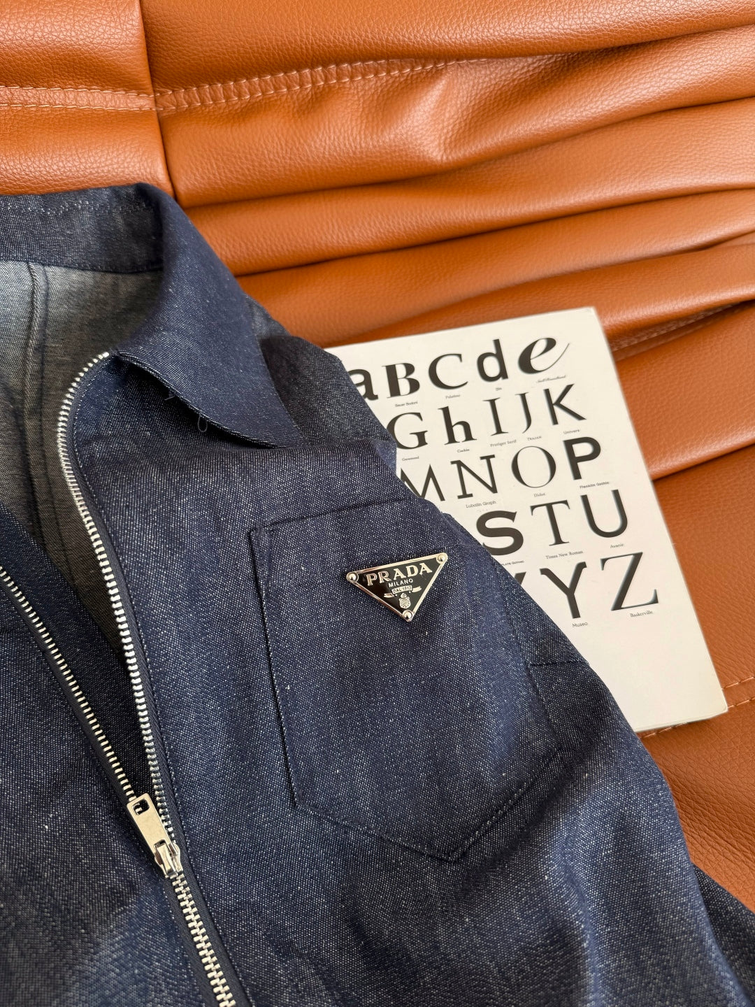 Prada 25 Denim Dress Blue Hemp Fabric