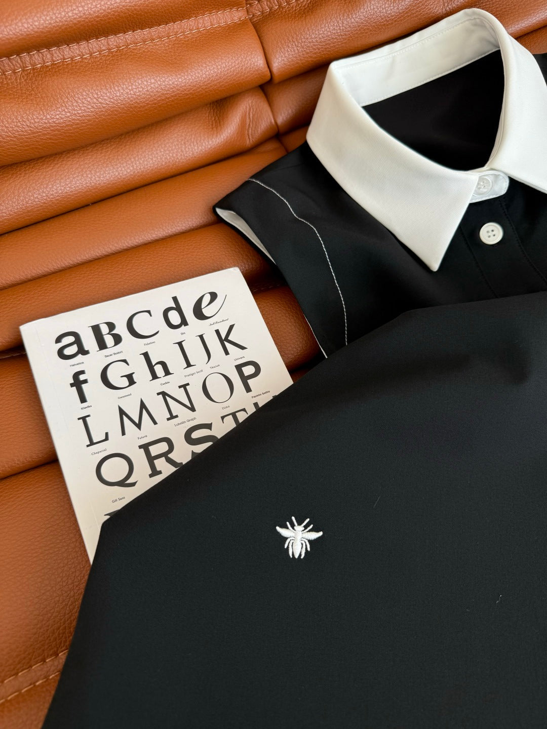 CD 25 Vest Dress Black mix White Cotton