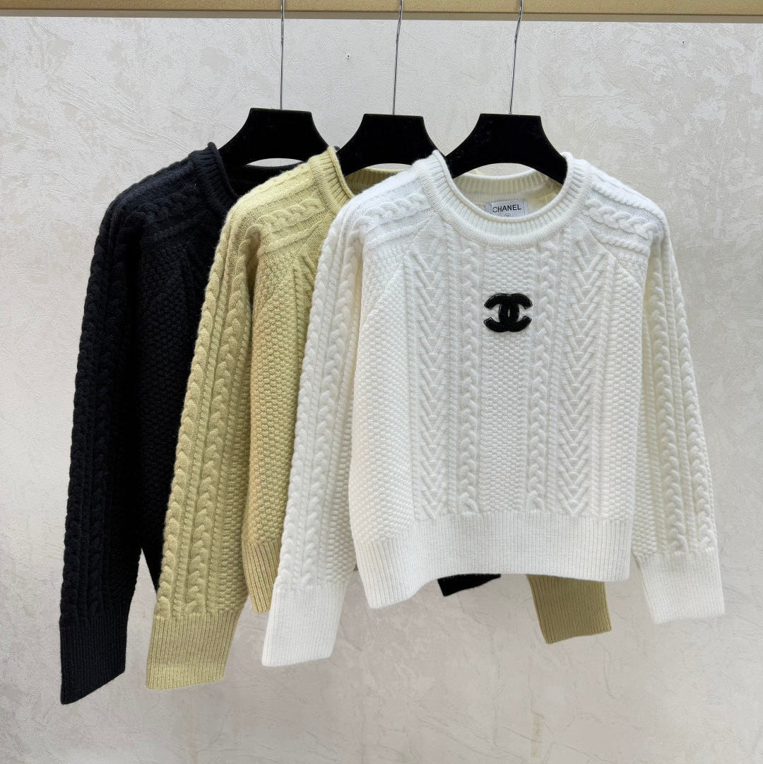 Chanel 2025 Knit Crew Neck Long Sleeve Sweater