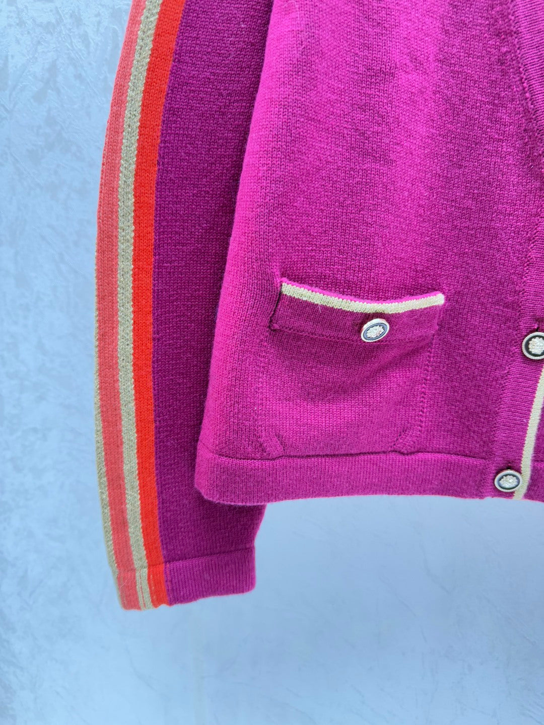 Chanel 2025  Cardigan Purple Wool 716294