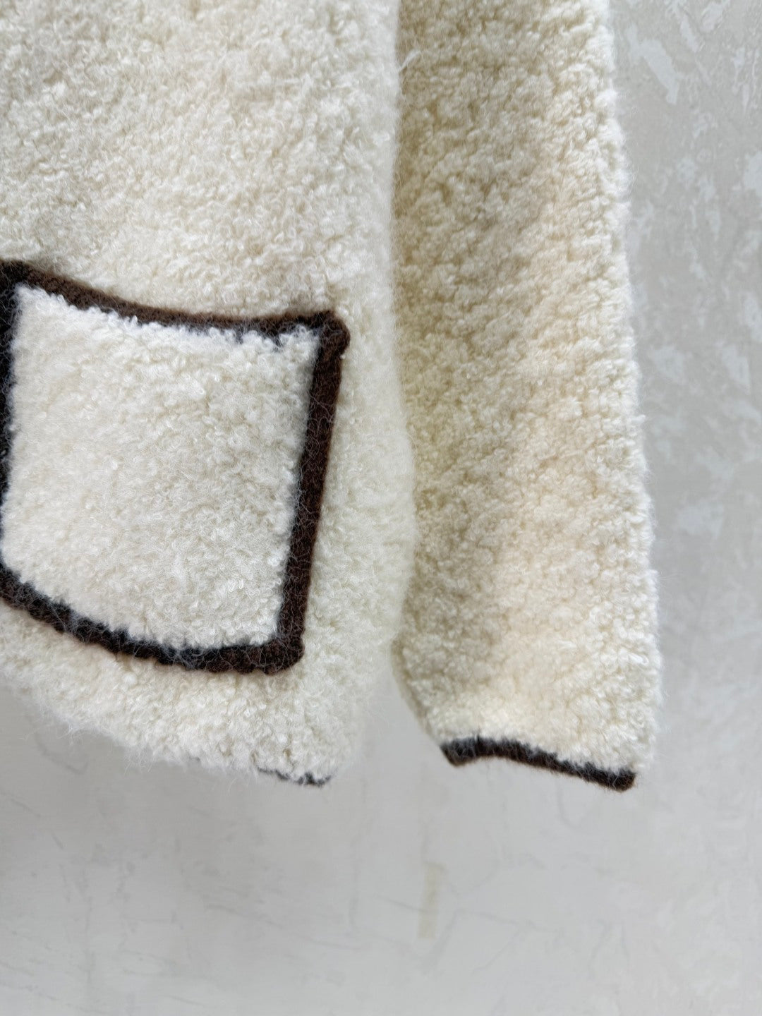 Chanel 2025 Jacket Brown and White Wool 716297