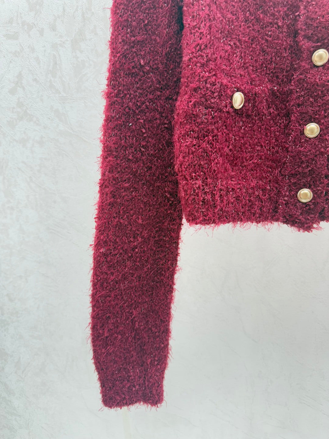 Chanel 2025  Cardigan Red Wool 716309