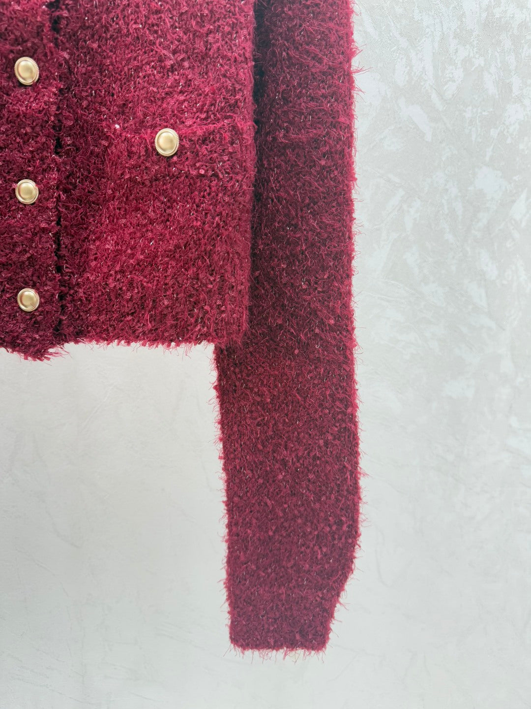 Chanel 2025  Cardigan Red Wool 716309