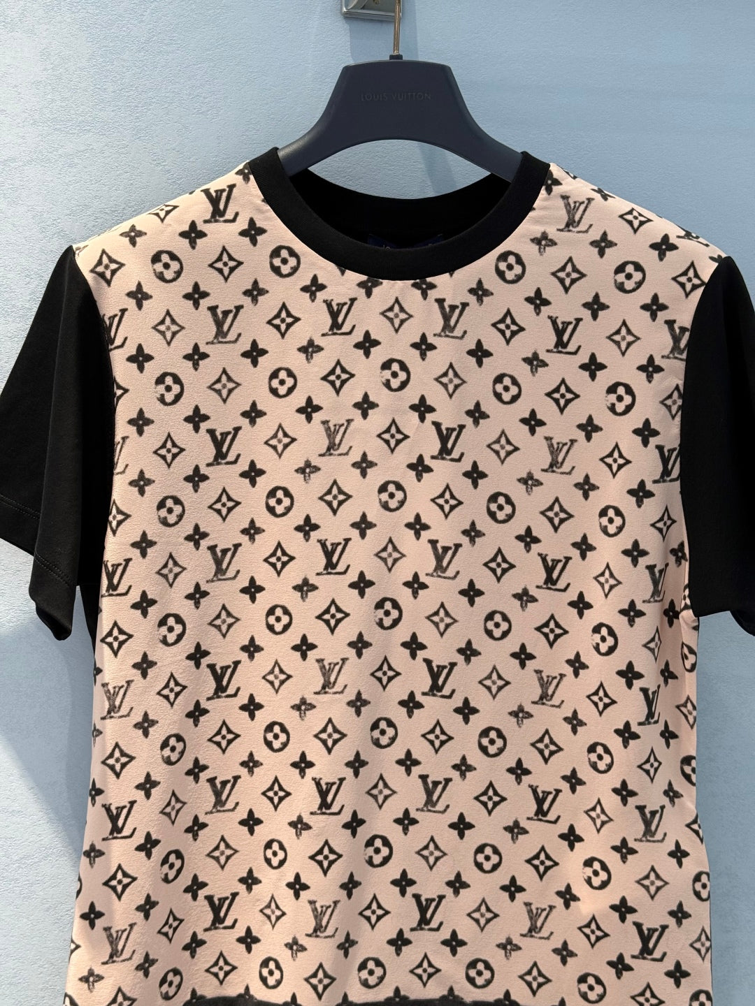 LV Flower T-shirt Light Pink Cotton