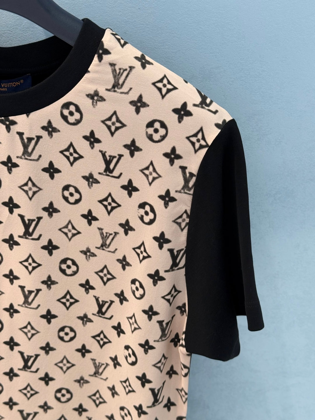 LV Flower T-shirt Light Pink Cotton