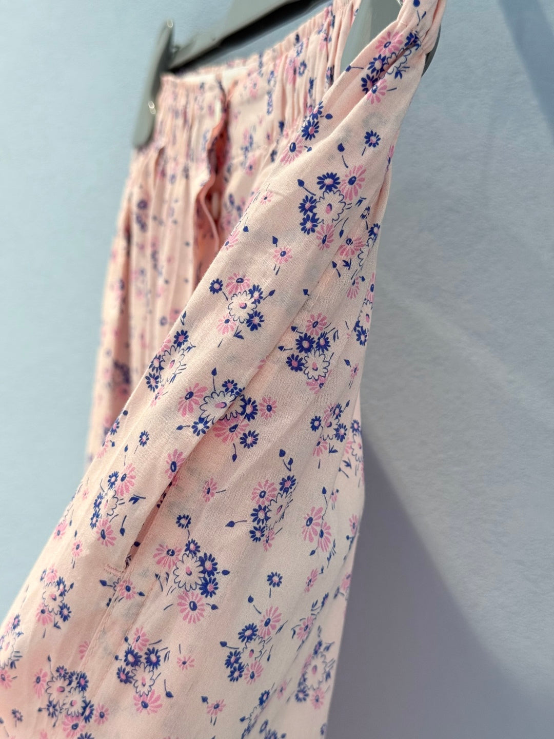 Prada 25 Floral Pant Pink Cotton