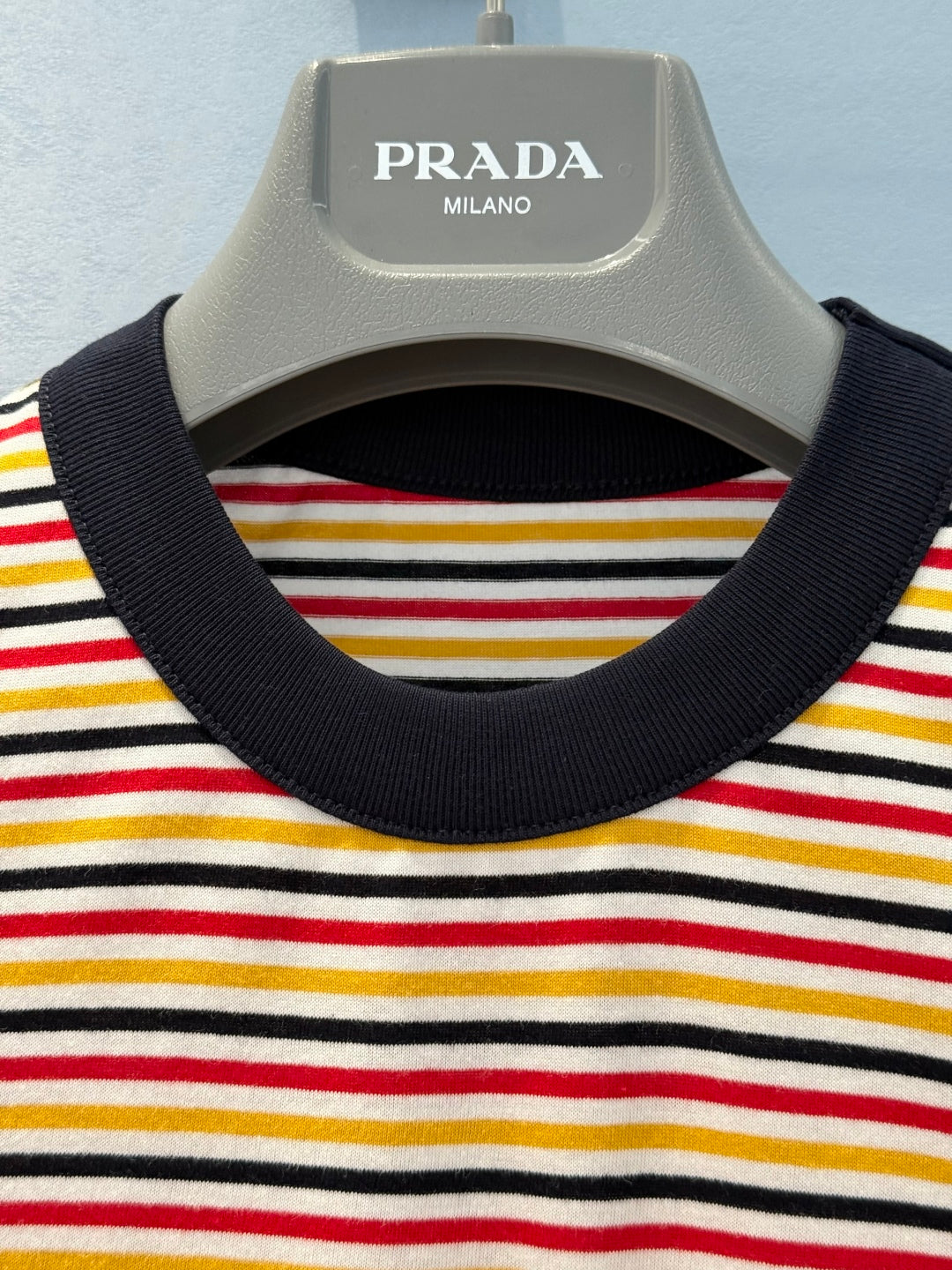 Prada 25 Striped T-shirt Multicolor Cotton 220088