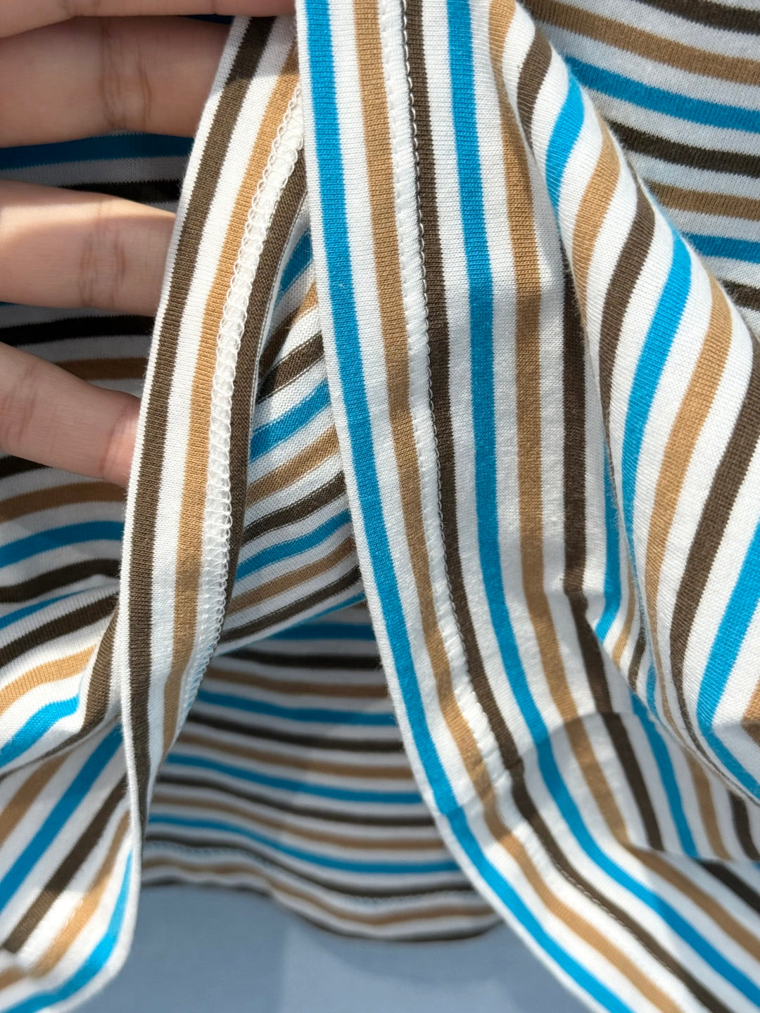 Prada 25 Striped T-shirt Multicolor Cotton 220087