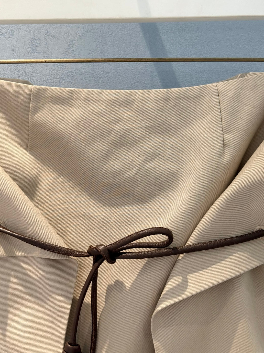 Loewe 25 Skirt Beige Cotton
