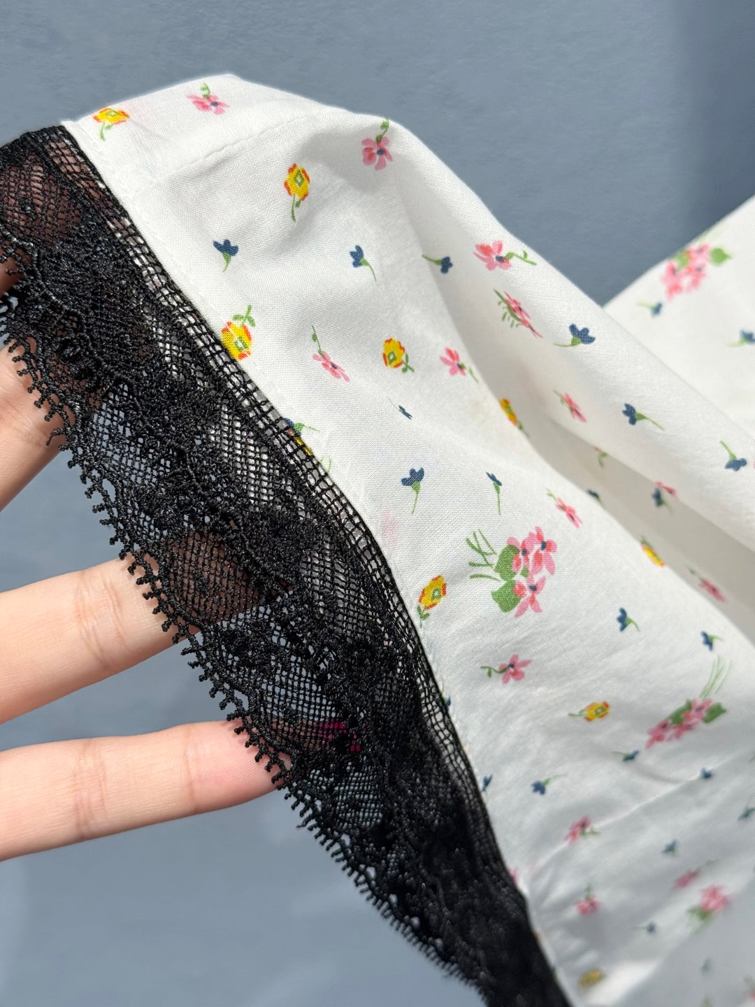 Prada 2025 Hollow lace floral vest skirt White Cotton