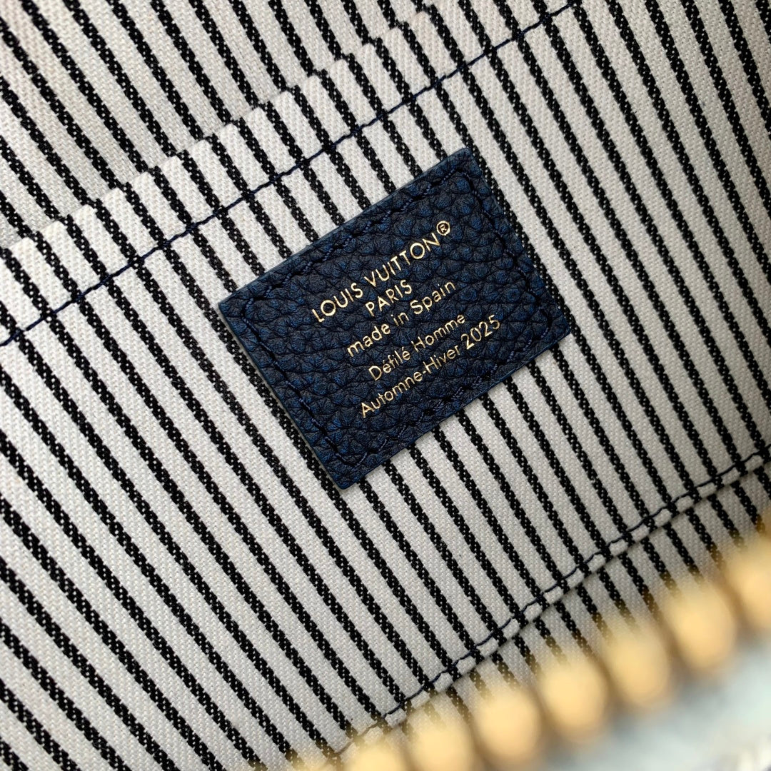 LV 2025 Speedy 25 Bandoulière Bag Blue Denim Cowhide 345308