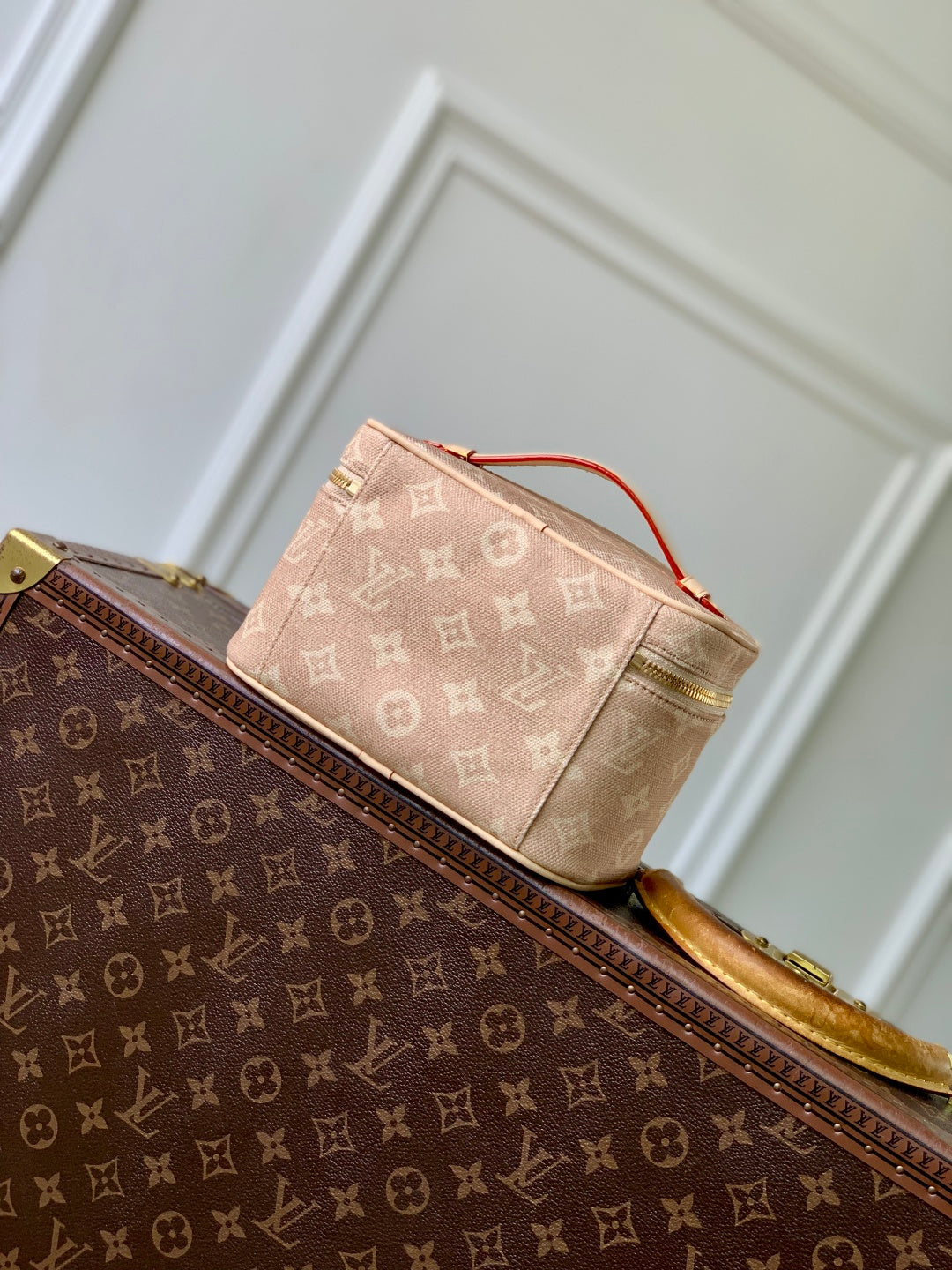 LV 2025 Nice Bag 20cm Beige Canvas 346583