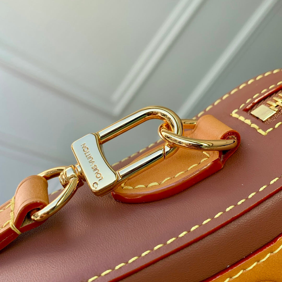 LV 2025 Toast Wearable Wallet 20cm Camel Brown Leather 347100