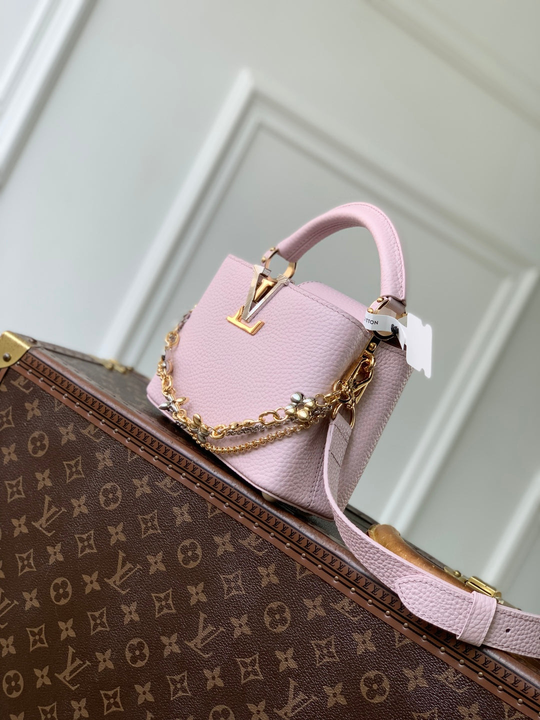 LV 2025 Capucines Bag Pink Taurillon Leather 347378