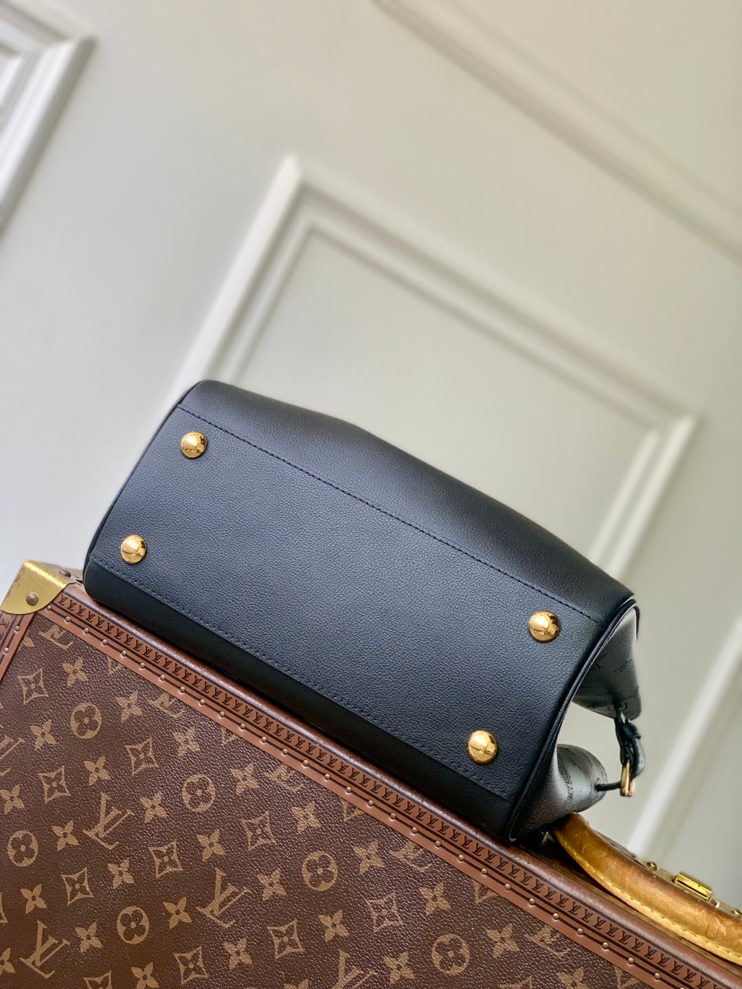 LV 2025 Vendome PM Bag Black Calfskin 347426