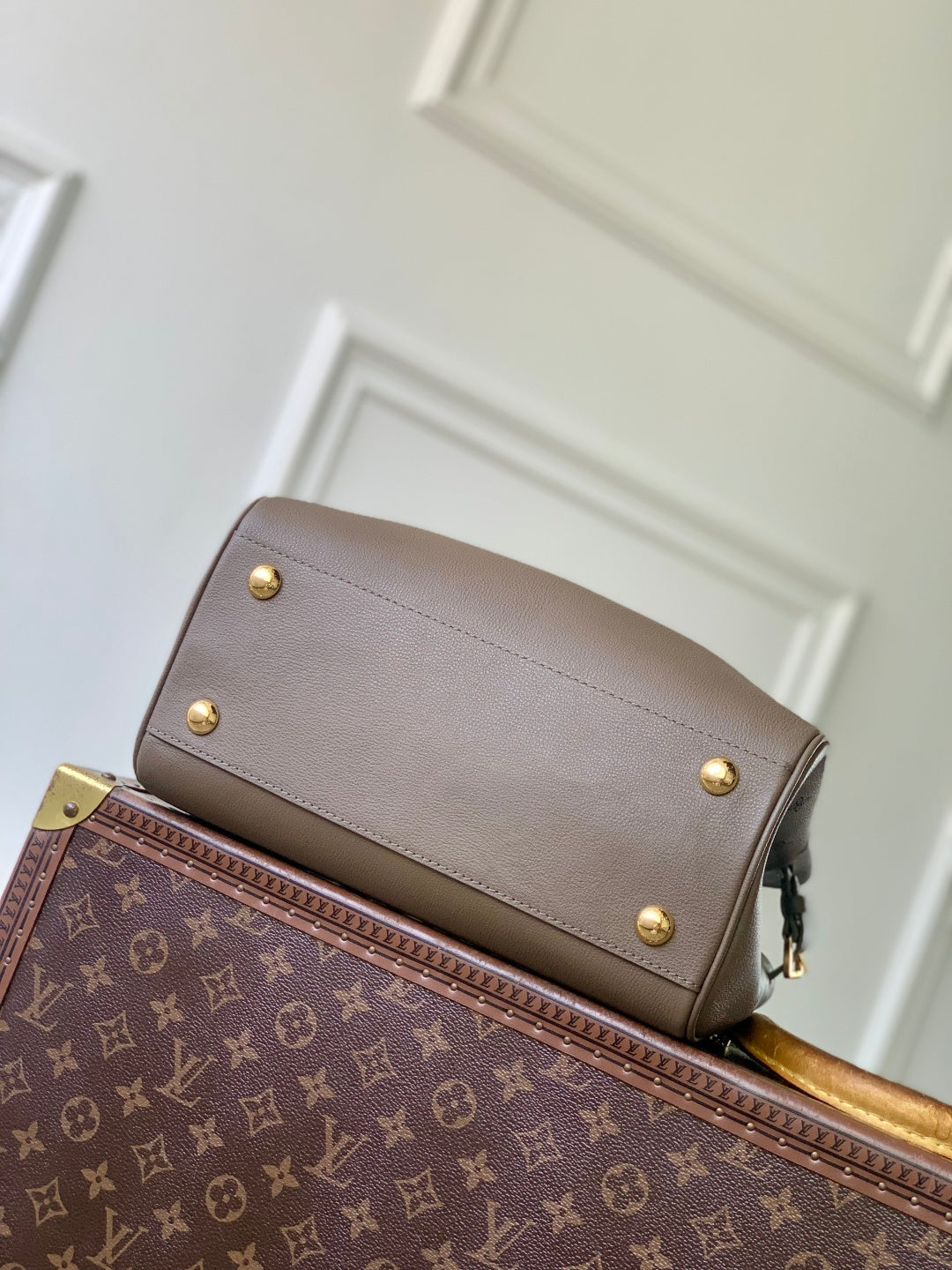 LV 2025 Vendome PM Bag Taupe Calfskin 347427
