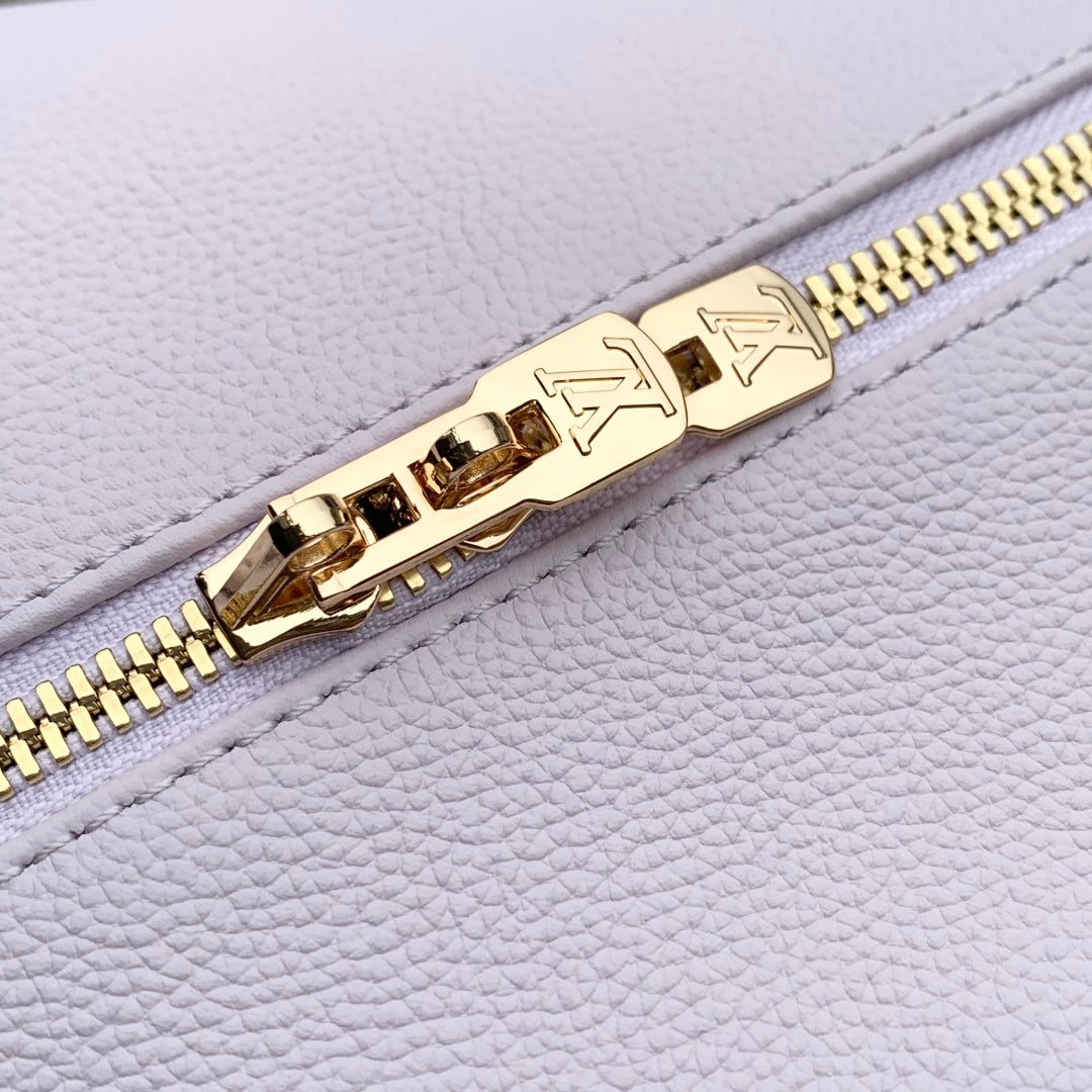 LV 2025 Express MM Bag 26cm Purple Taupe Calfskin 347428