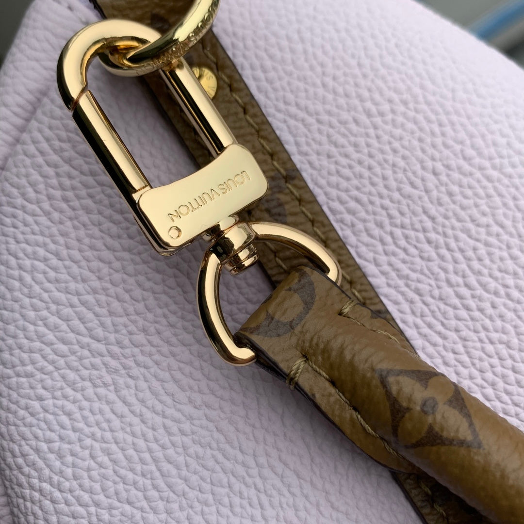 LV 2025 Express MM Bag 26cm Purple Taupe Calfskin 347428