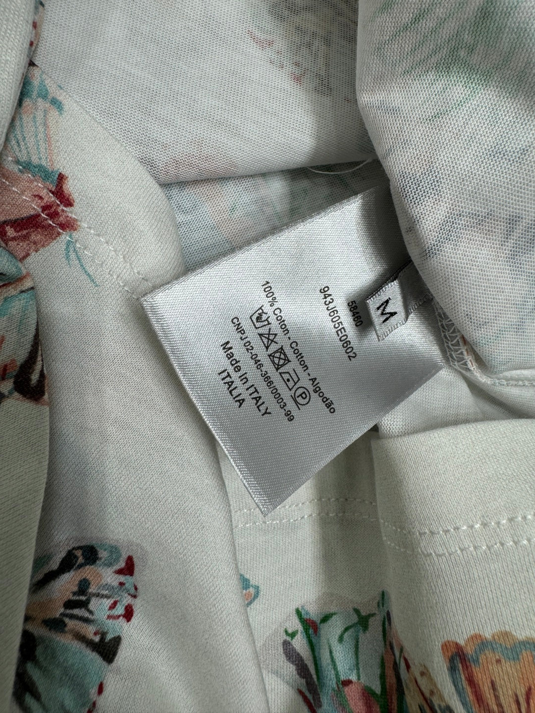 Dior 25C T-Shirt Papillon multicolore Pattern 228799