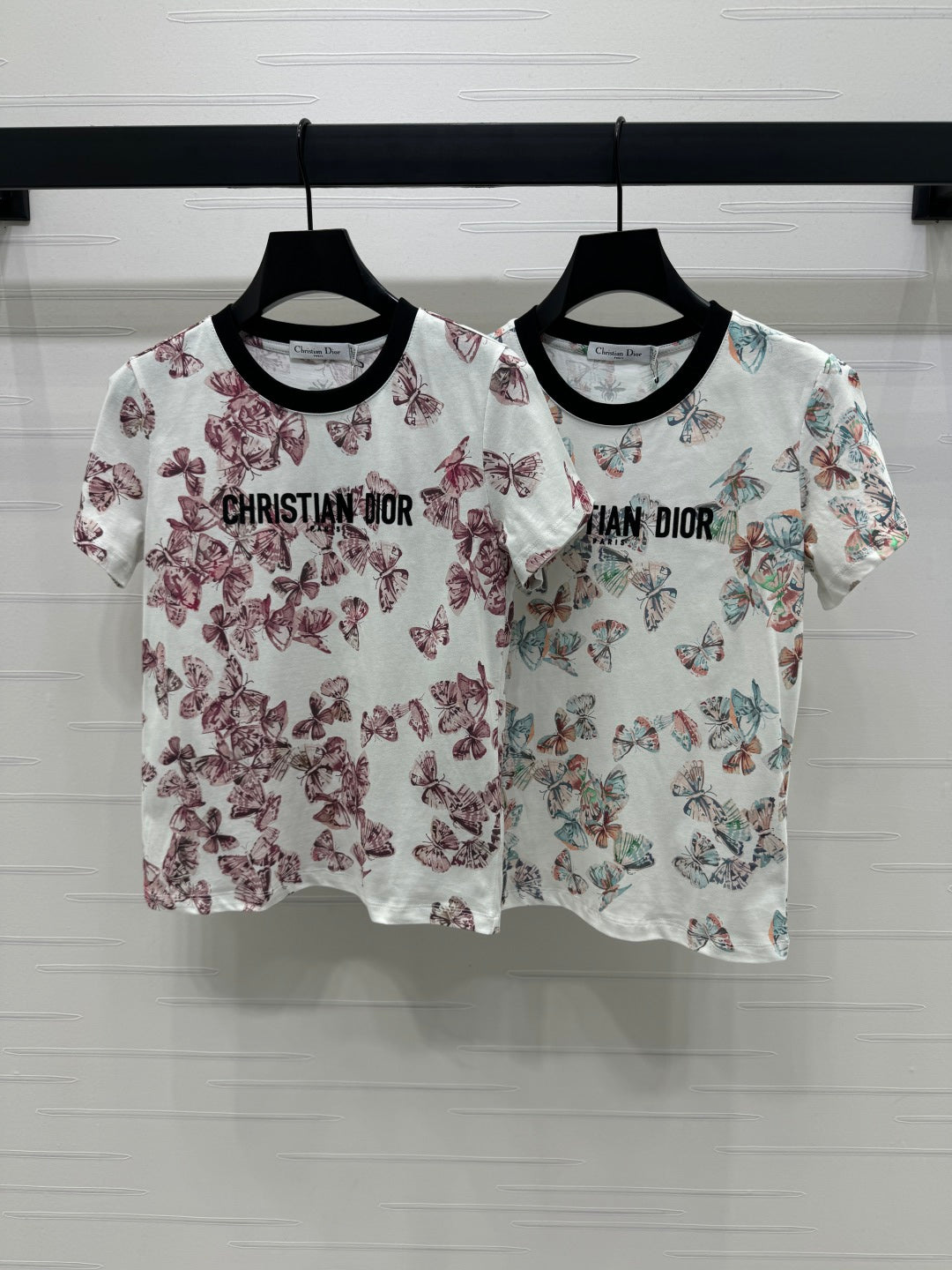 Dior 25C T-Shirt Papillon multicolore Pattern 228799