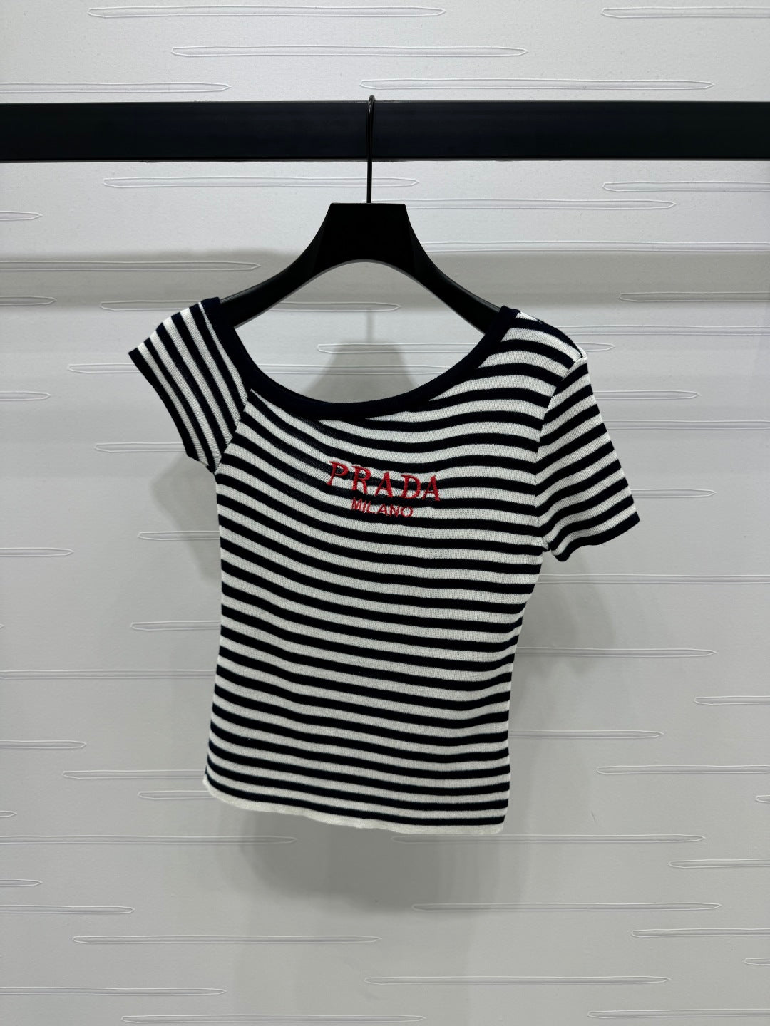 Prada 25 One-Shoulder Top Wool 233511