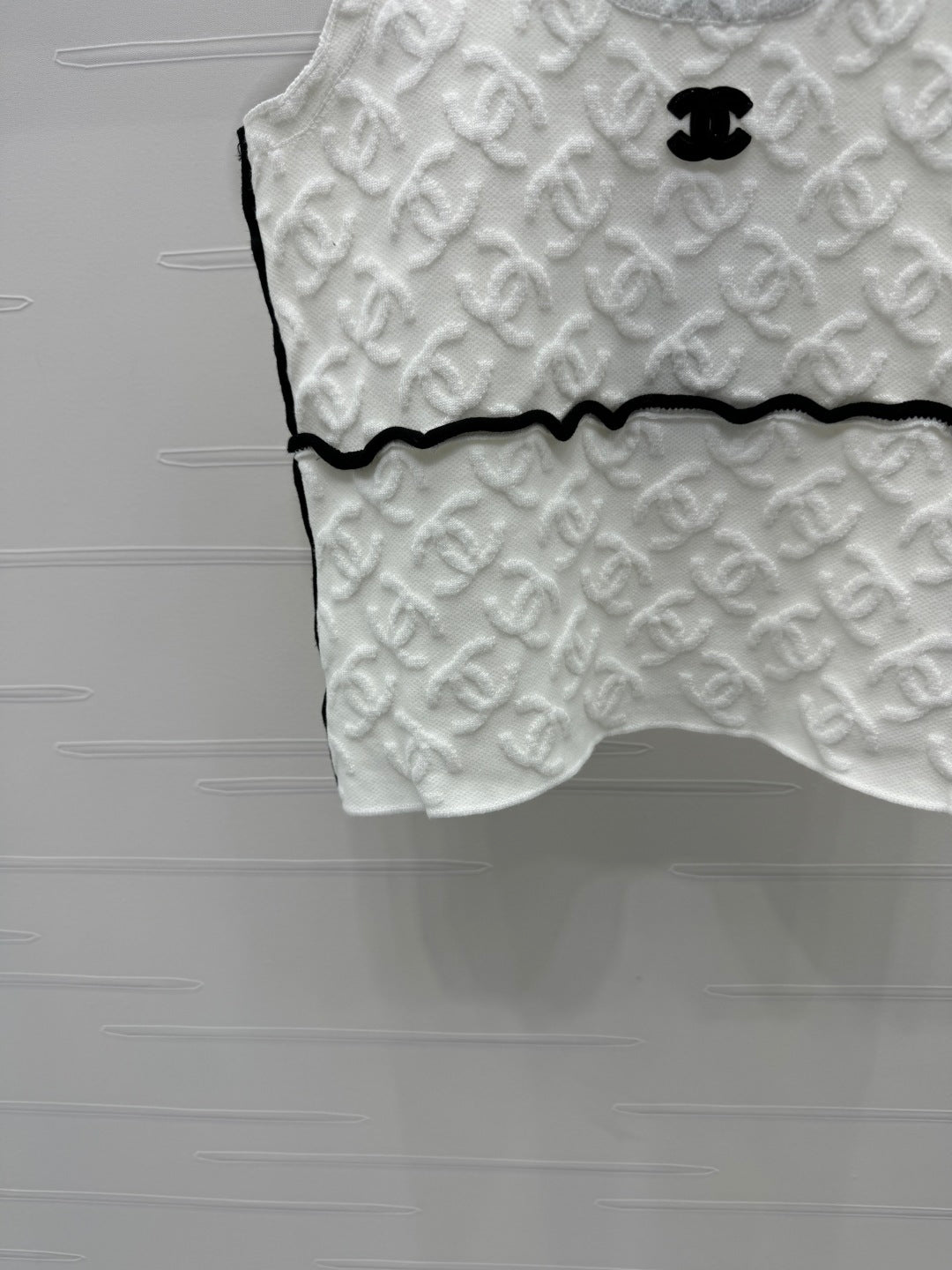 Chanel 25 Monogram Cotton Tank Top