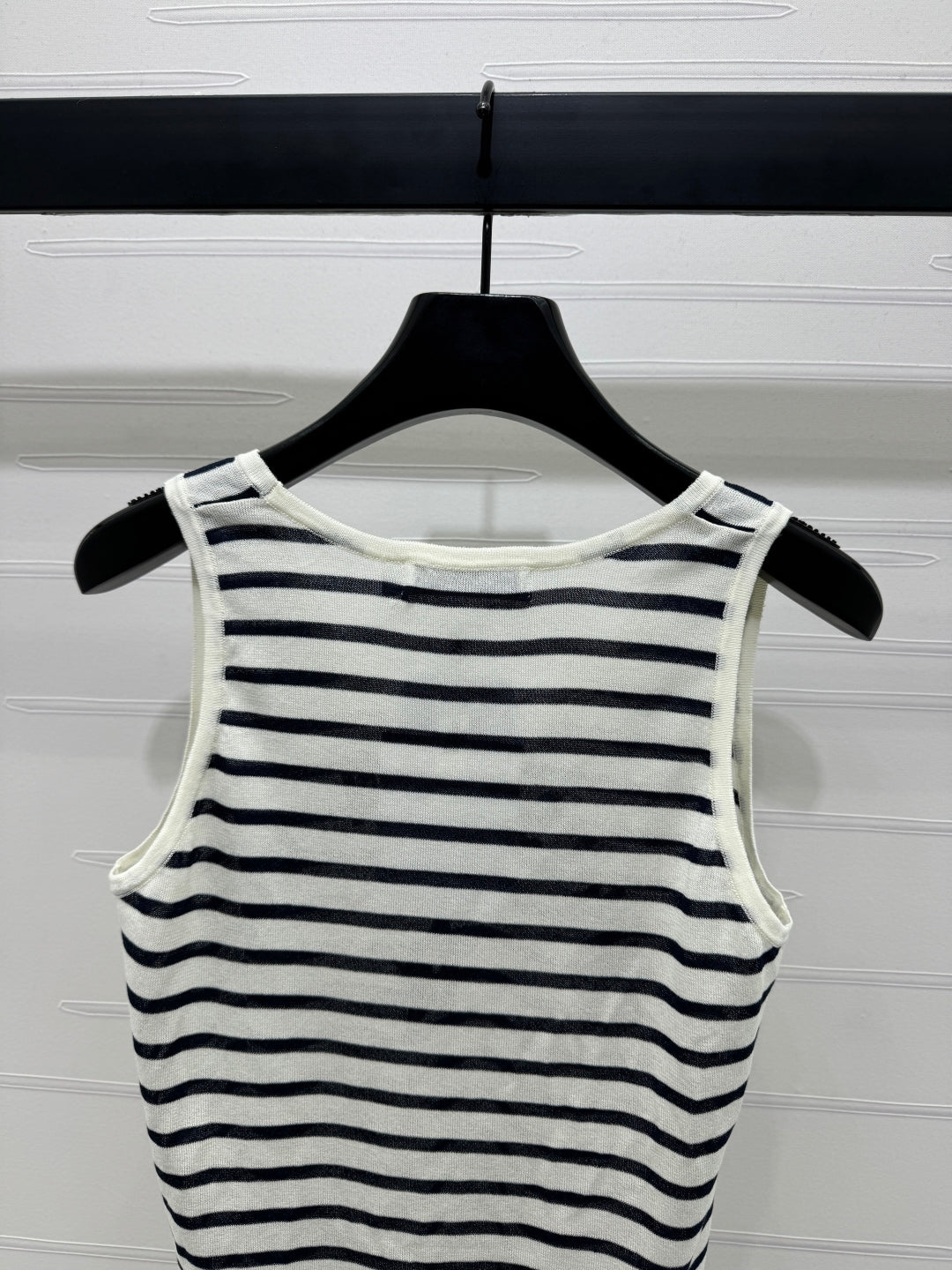 Dior 25 Striped Black White Tank Top
