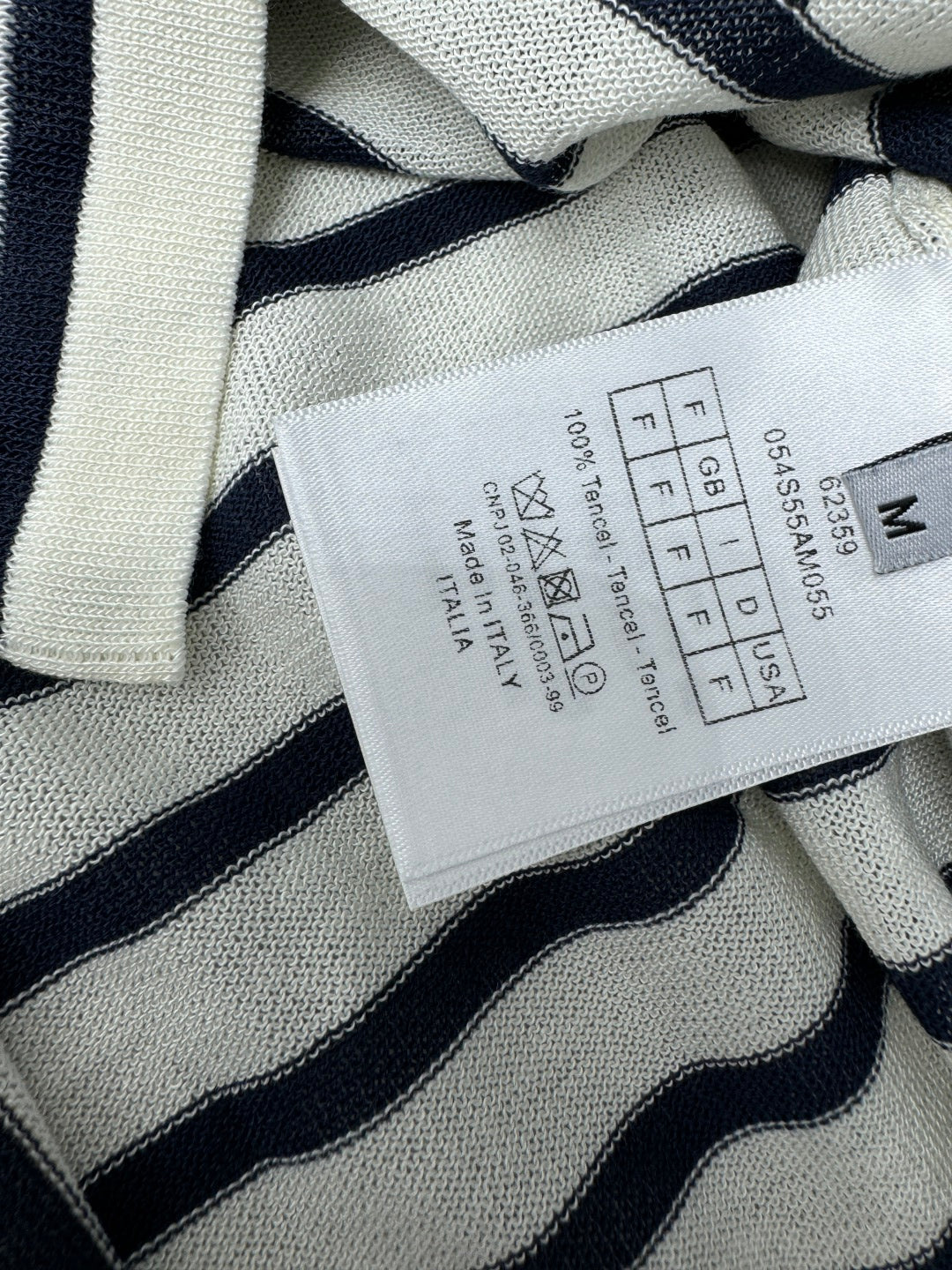 Dior 25 Striped Black White Tank Top