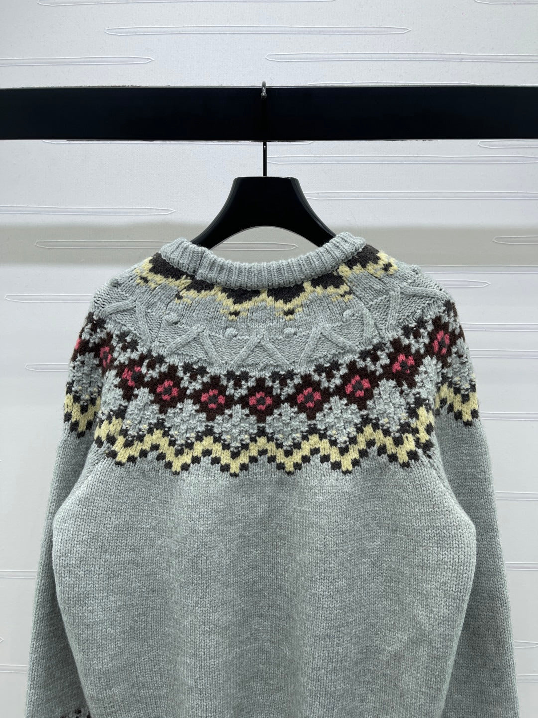 Chanel 2025 Sweater Gray Mix Colors Wool Nylon 319617