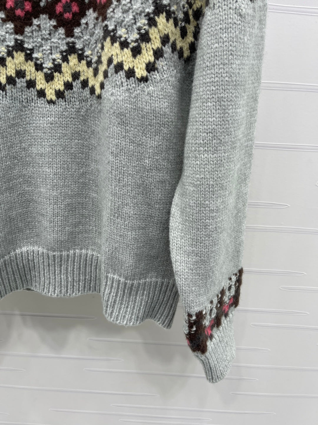 Chanel 2025 Sweater Gray Mix Colors Wool Nylon 319617