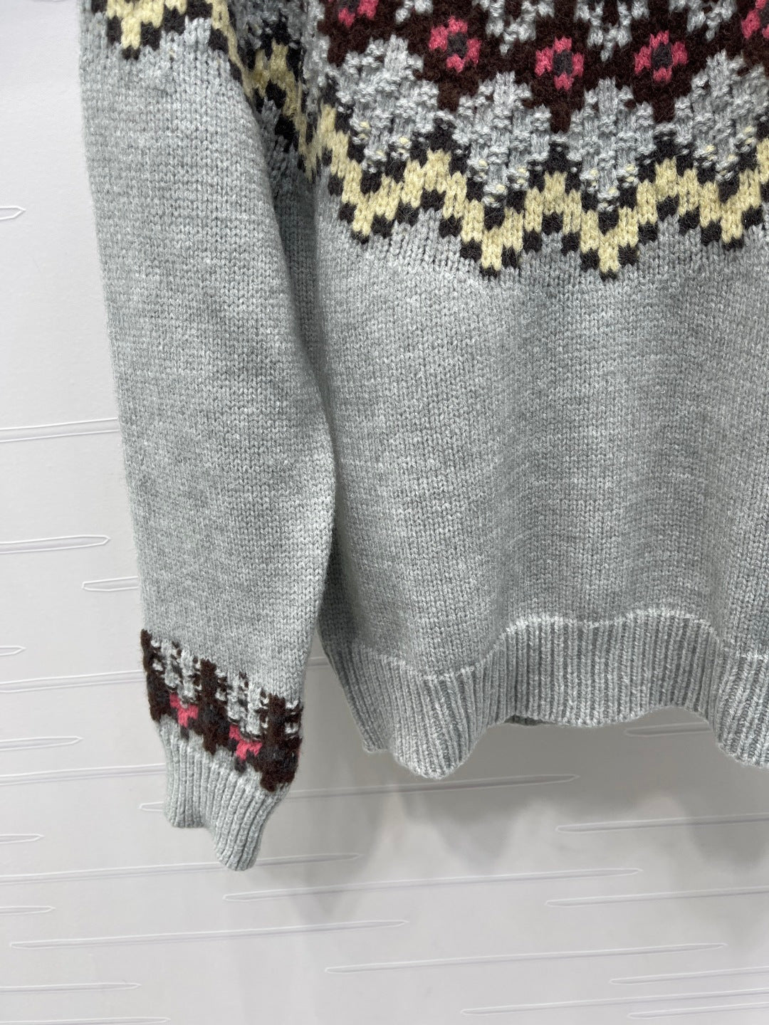 Chanel 2025 Sweater Gray Mix Colors Wool Nylon 319617