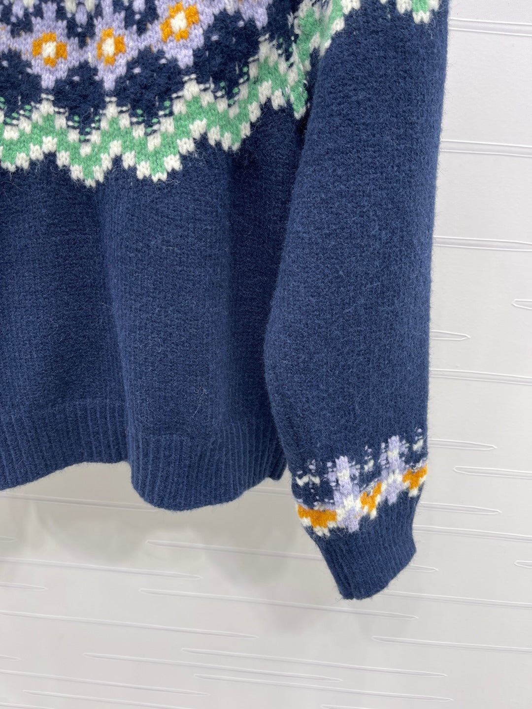 Chanel 2025 Sweater Dark Blue Mix Colors Wool Nylon 319616