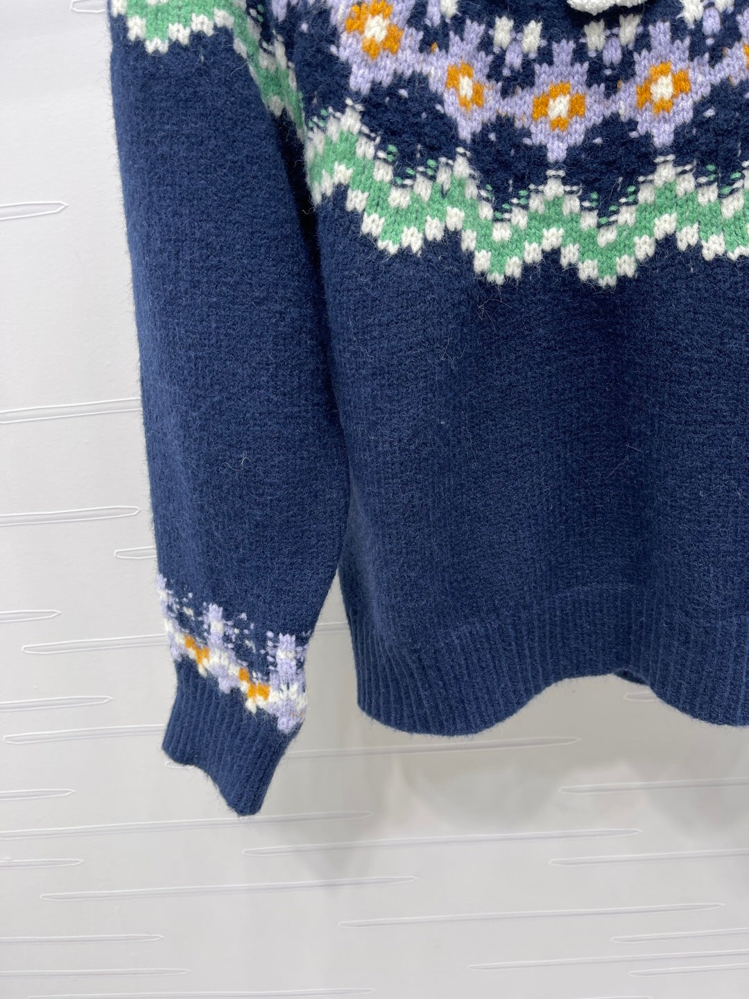 Chanel 2025 Sweater Dark Blue Mix Colors Wool Nylon 319616