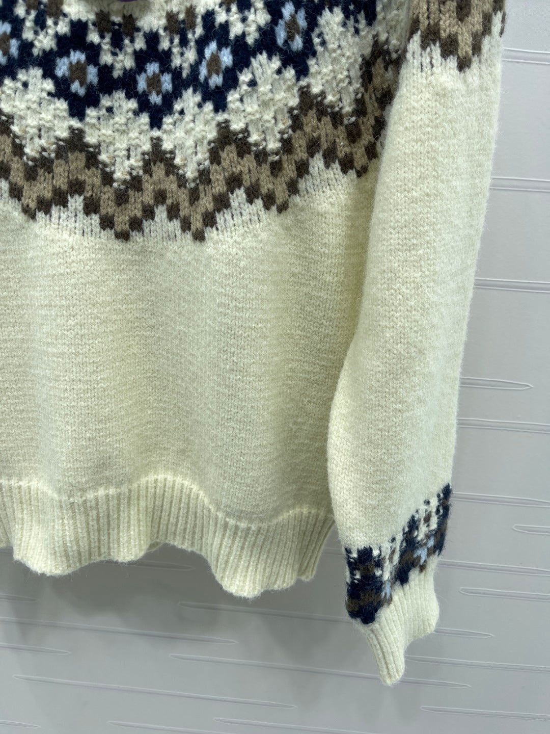 Chanel 2025 Sweater Cream Mix Colors Wool Nylon 319615